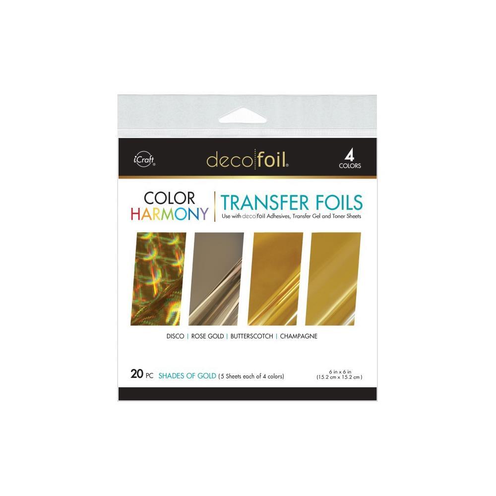 Deco Foil Harmony 6*6 Pack Shades of Gold