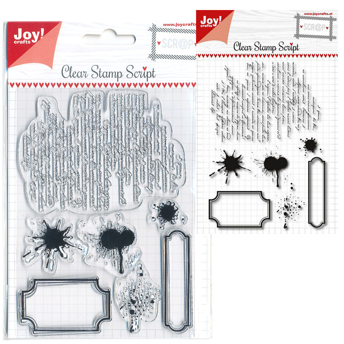 Clear Stamp Script & Labels