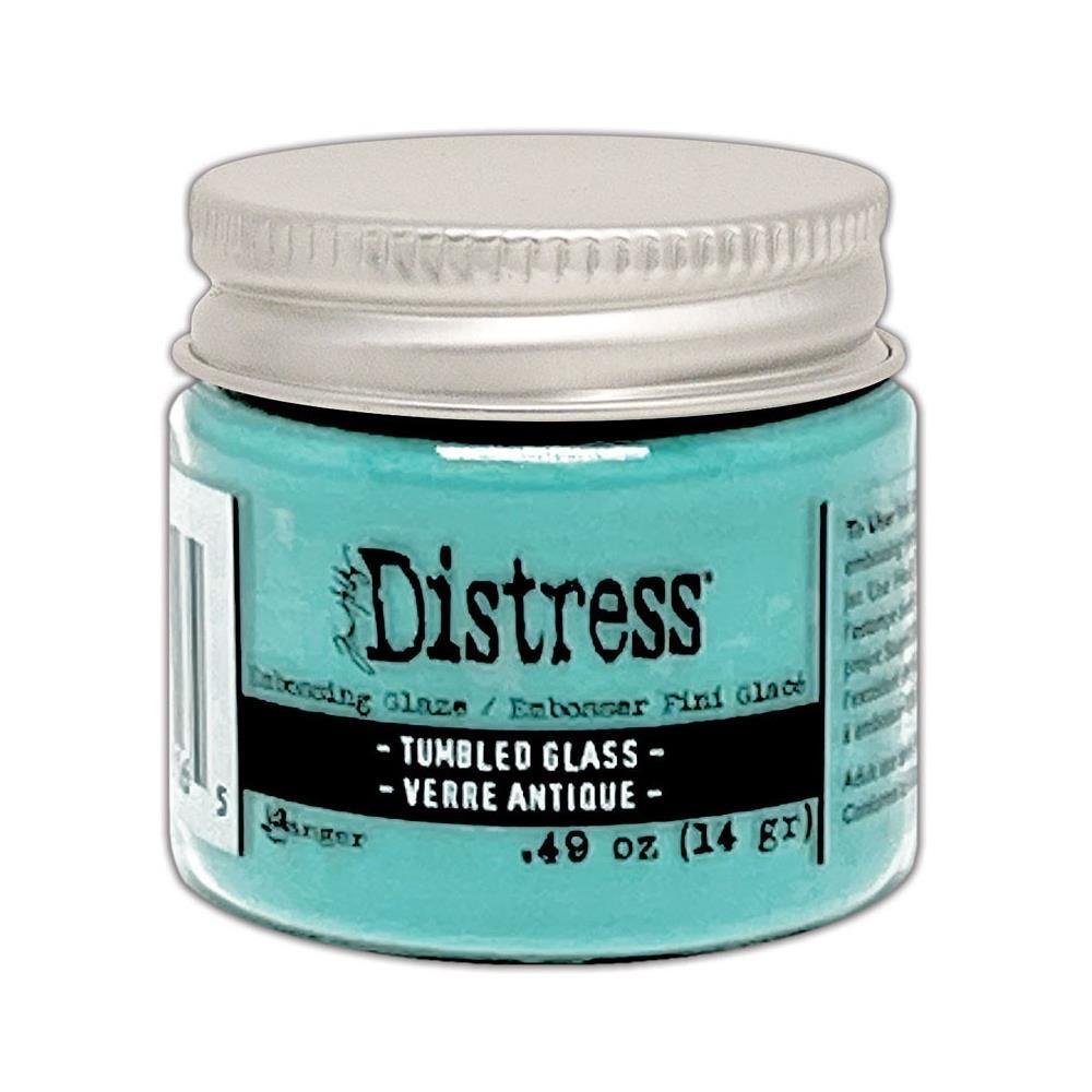 Distress Embossing Glaze Tumbled Glass