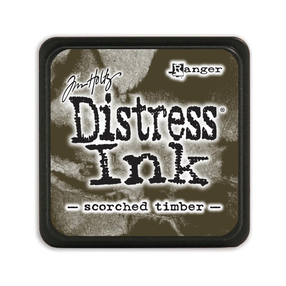 Mini Distress Ink Pad Scorched Timber