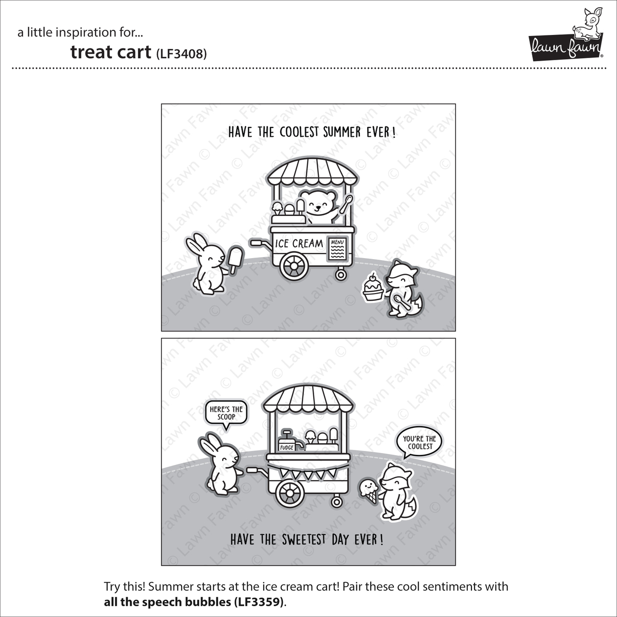 Clear Stamp Treat Cart