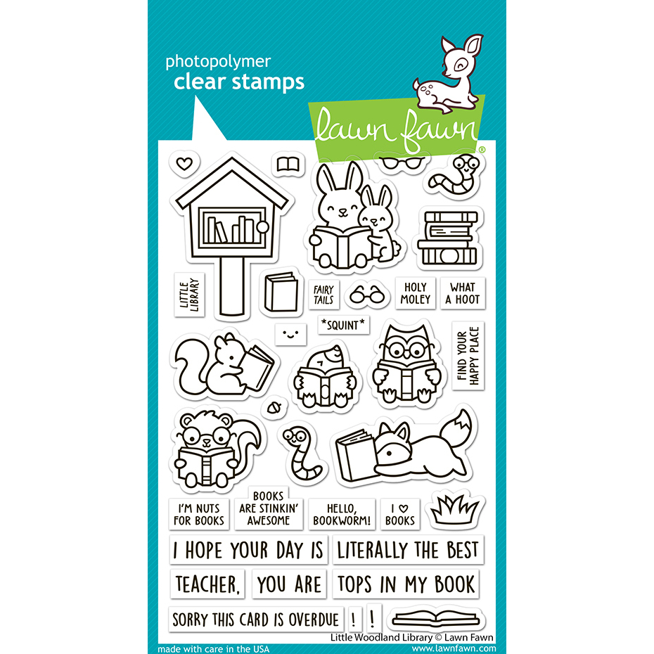 Clear Stamp Little Woodland Library