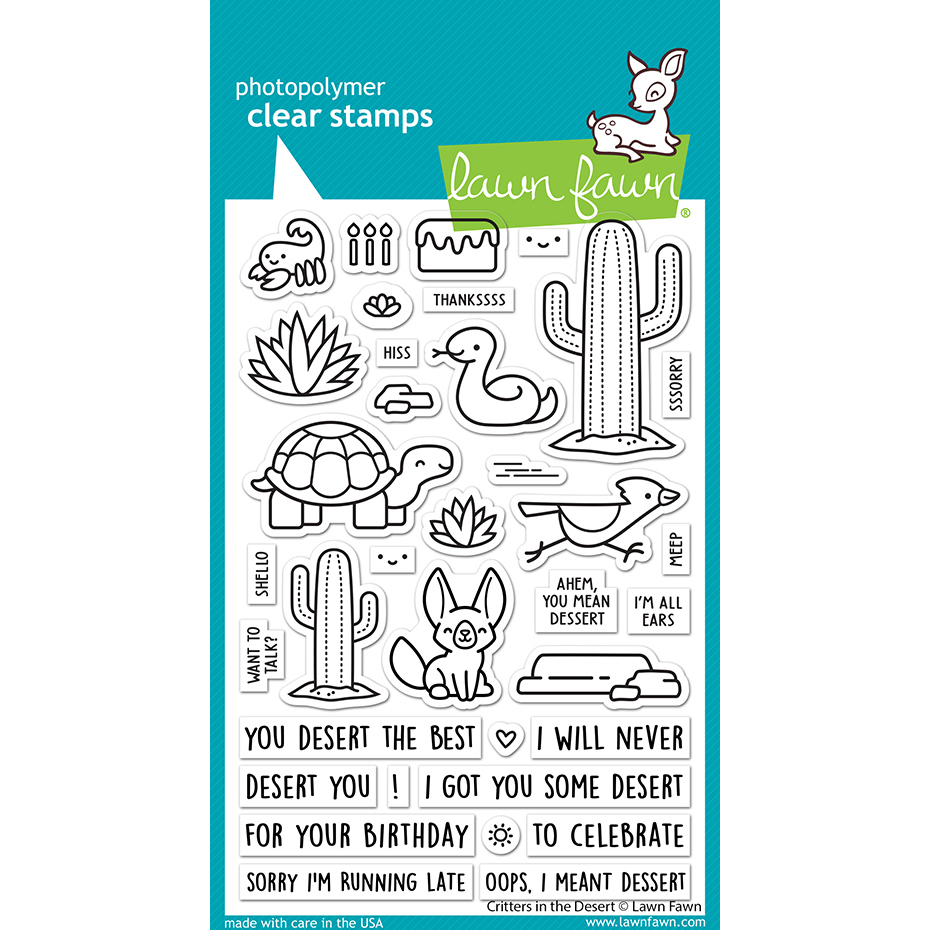 Clear Stamp Critters in the Desert