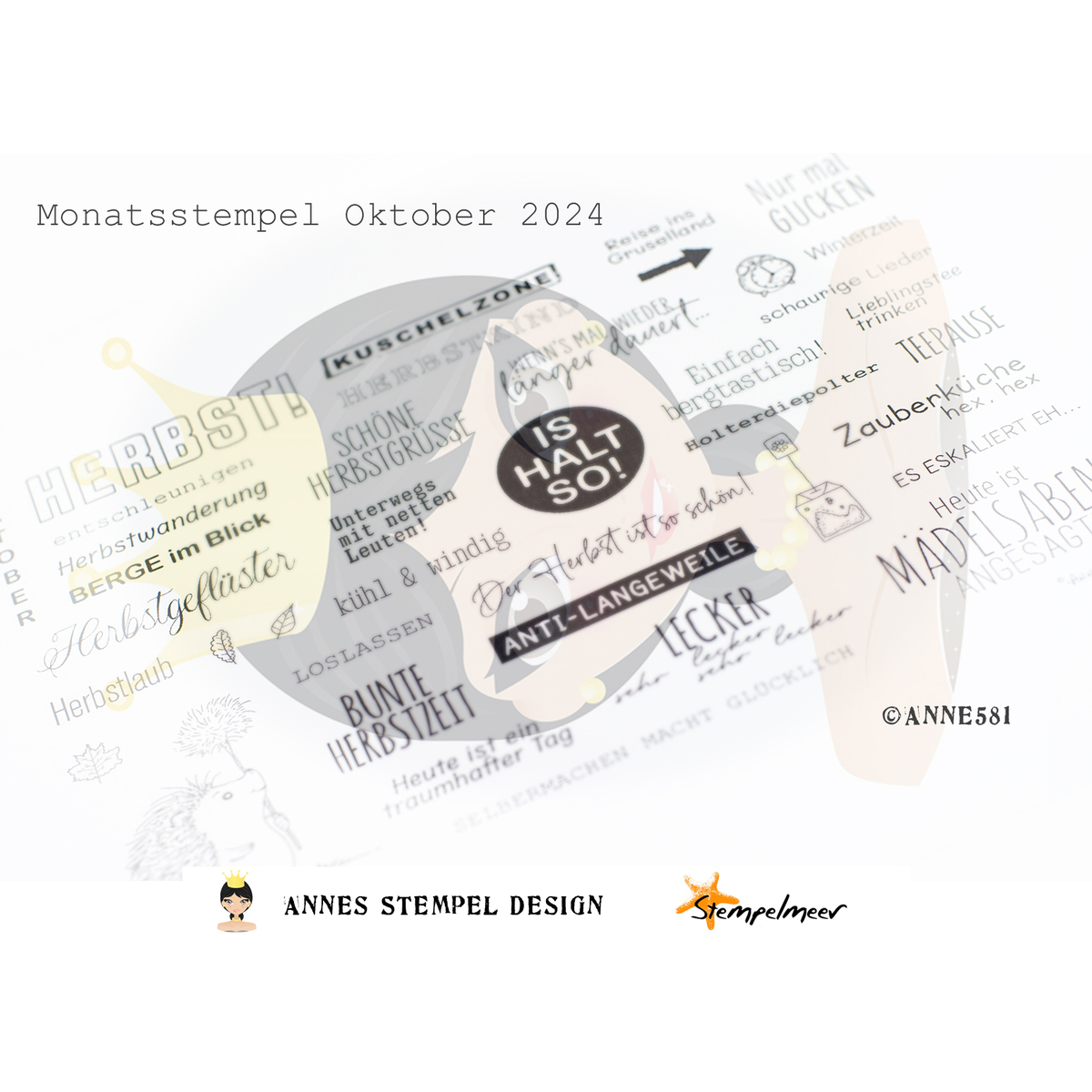 Monatsstempel Oktober 2024