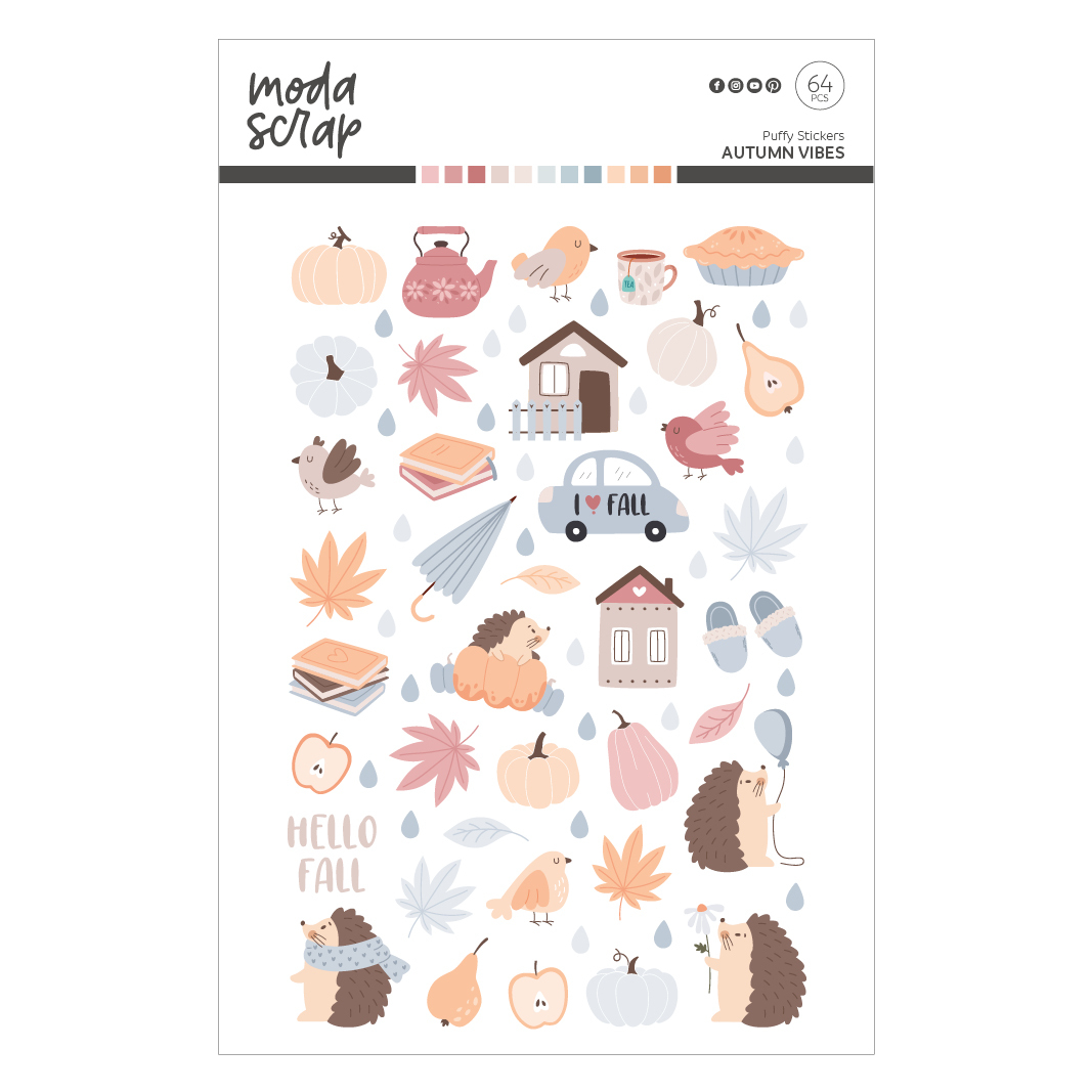 Puffy Stickers Autumn Vibes