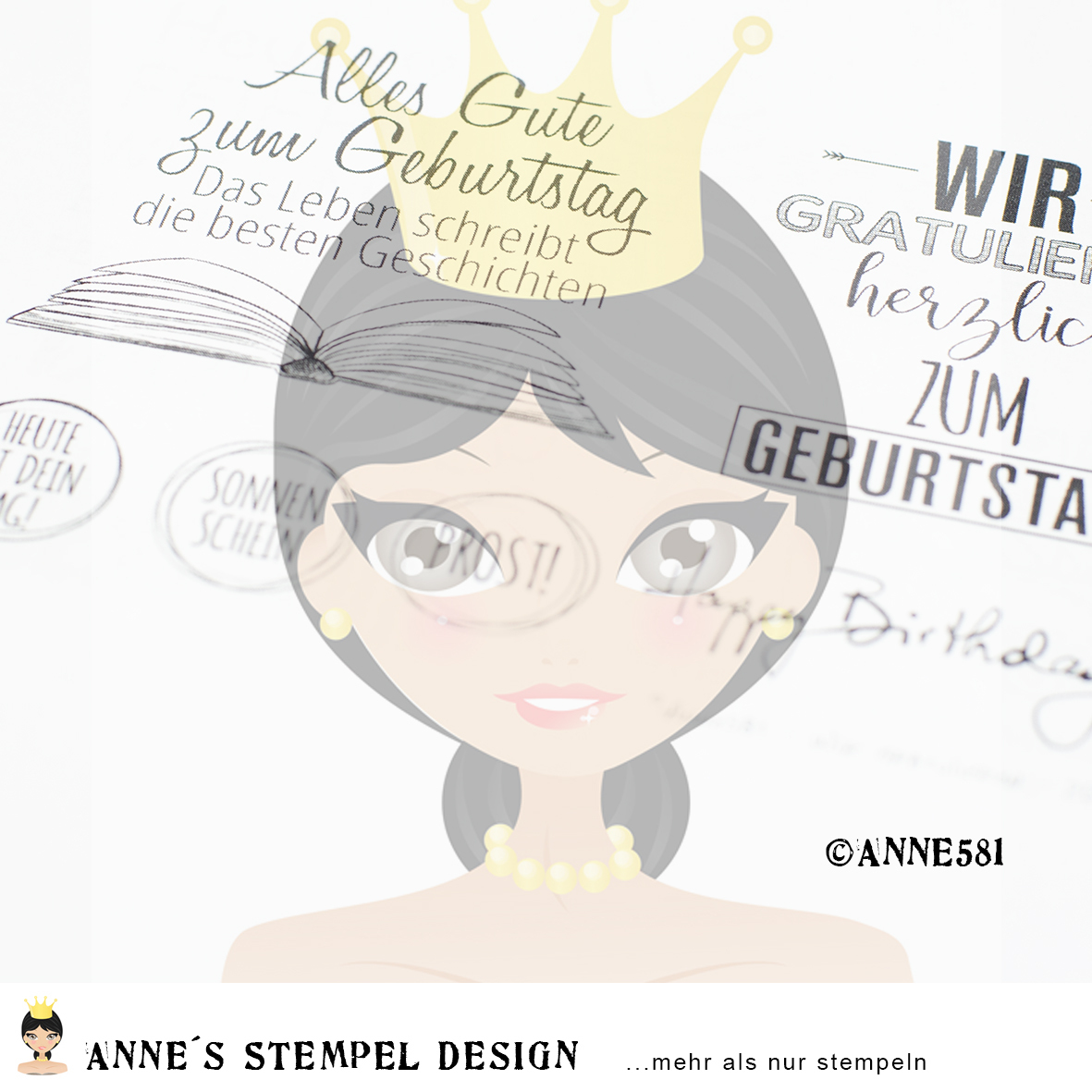 Clear Stamp Wir gratulieren