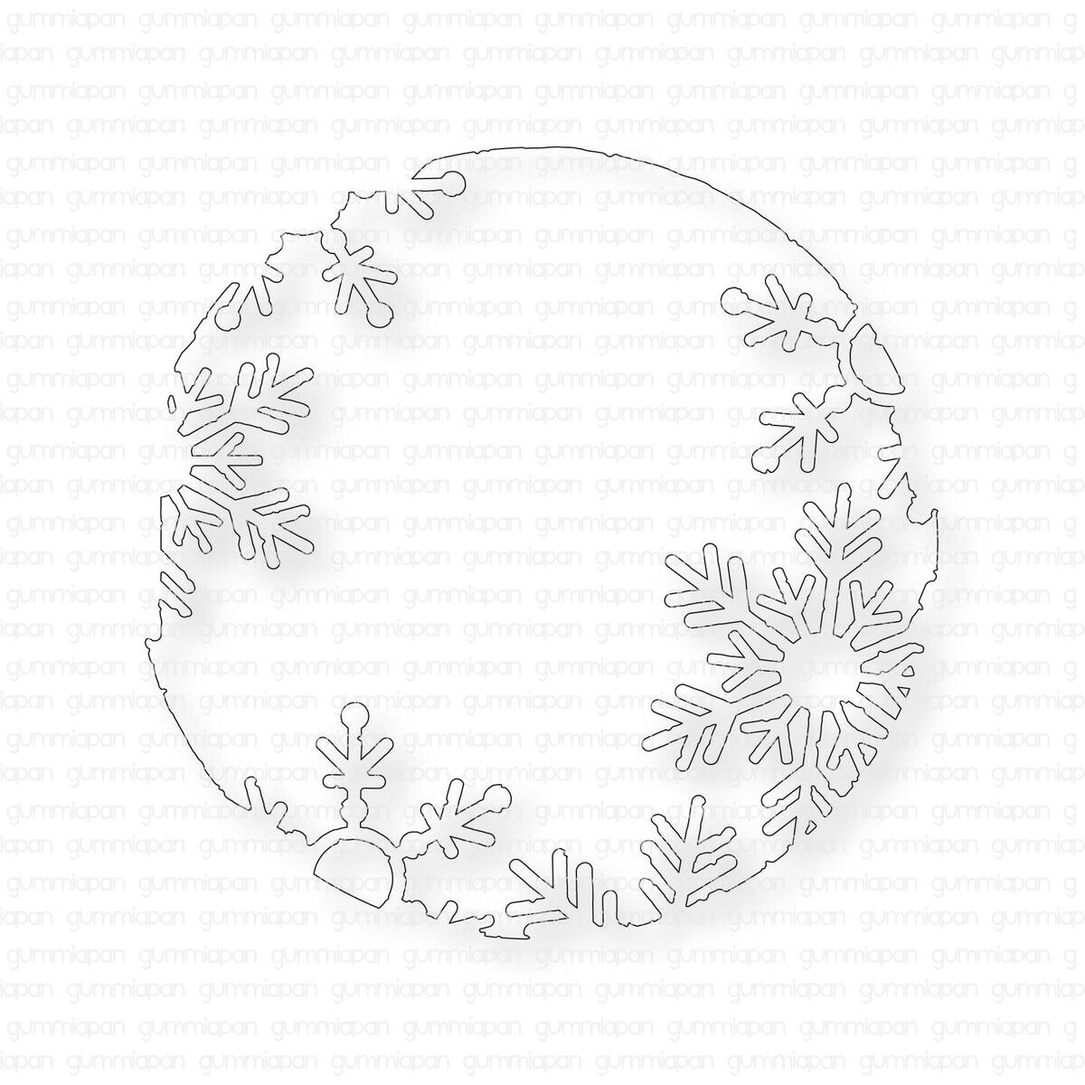 Stanze Negative Snowflake Circle