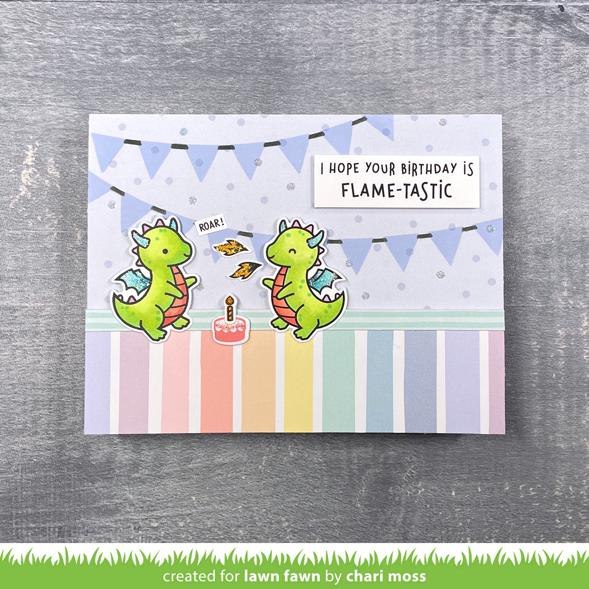 Clear Stamp Little Dragon Flip-Flop