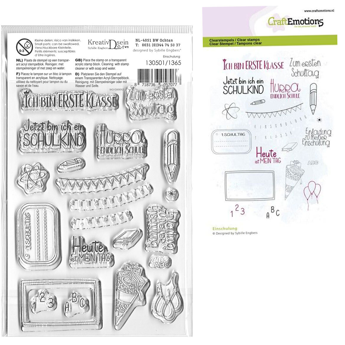 Clear Stamp Einschulung