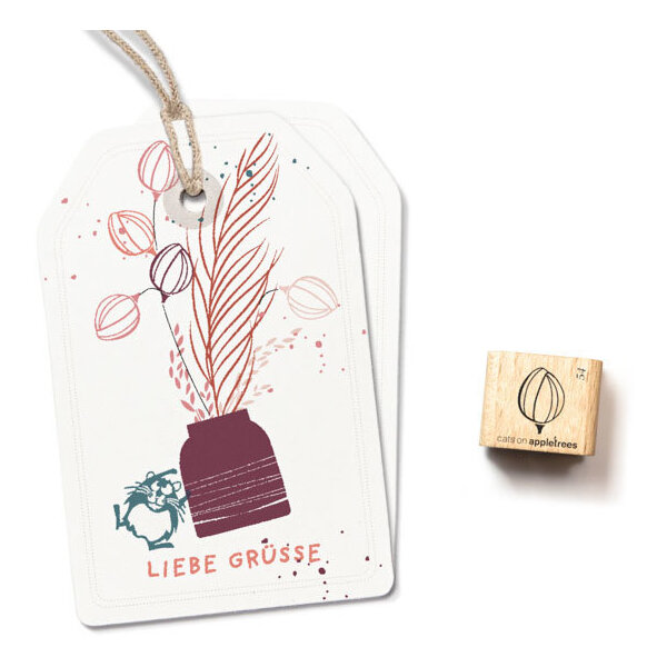 Ministempel Anemone Knospe Kontur