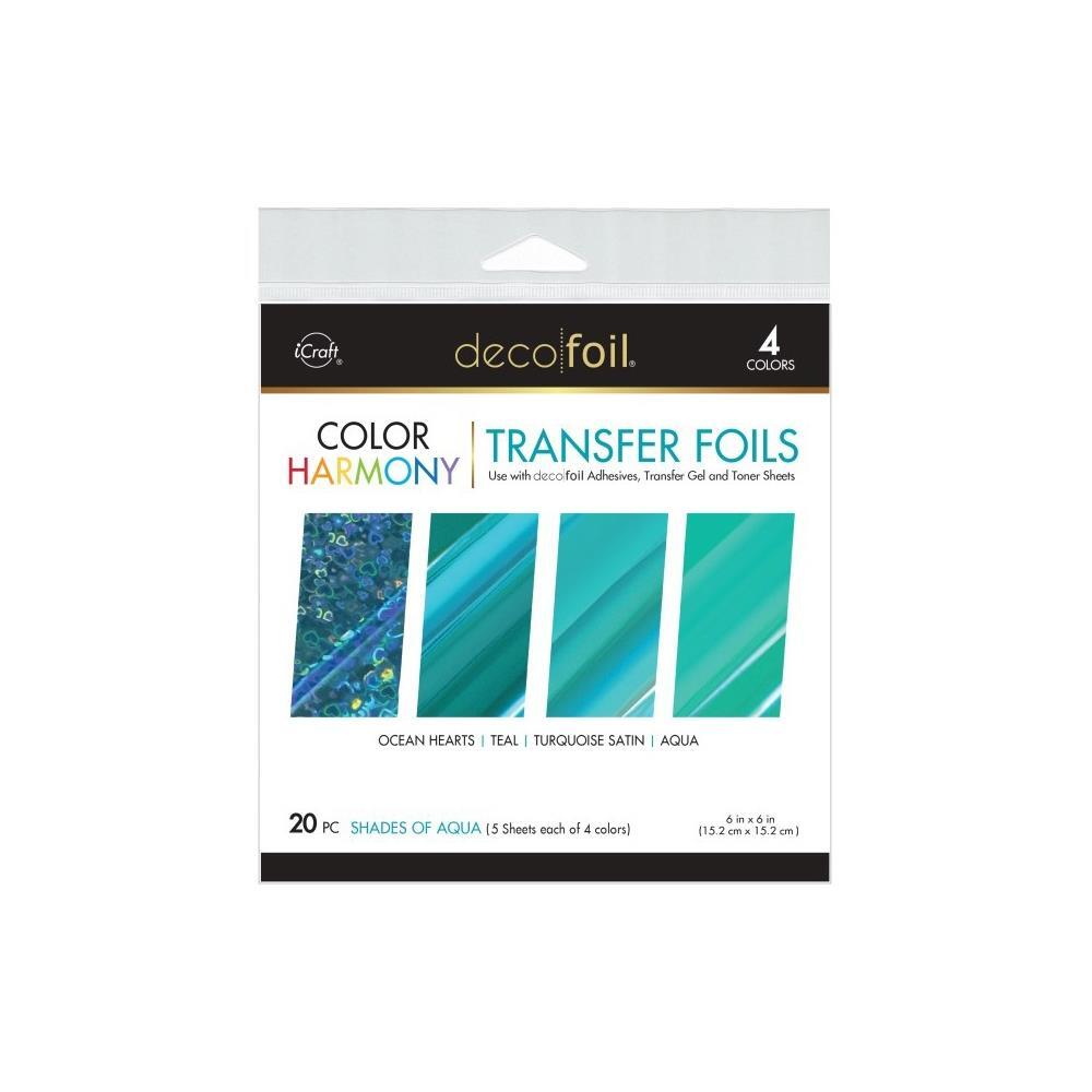 Deco Foil Harmony 6*6 Pack Shades of Aqua